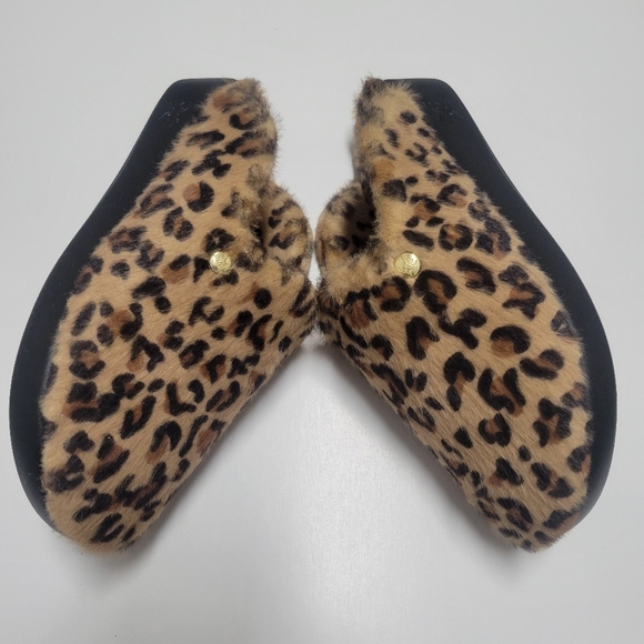 Alegría Cheetah print faux fur slipper Mule clogs. - Picture 5 of 14